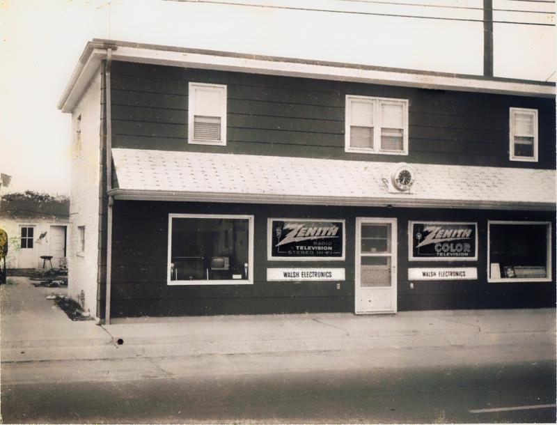 Jim Walsh operated Walsh Electronics, where he sold and repaired TVs, radios, stereos and all sorts of electronic equipment from 1953 to 1973. WALSH FAMILY PHOTO